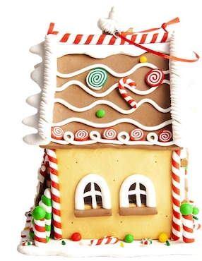 Adorno Navideño Casa de jengibre Running