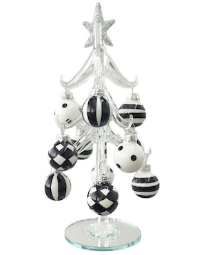 Figura decorativa de árbol Running de vidrio