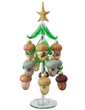 Figura decorativa de árbol Running de vidrio