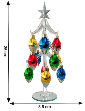Figura decorativa de árbol Running de vidrio