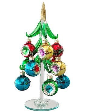 Figura decorativa de árbol Running de vidrio
