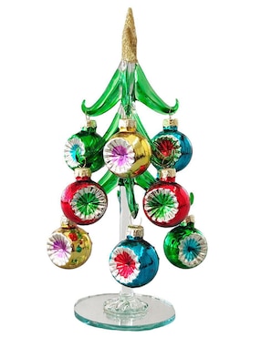 Figura decorativa de árbol Running de vidrio