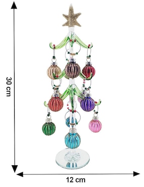 Figura decorativa de árbol Running de vidrio