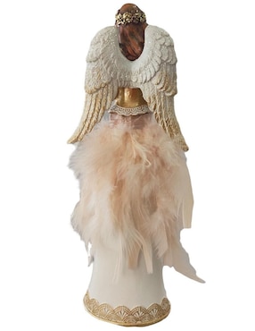 Figura decorativa de ángel Running de resina