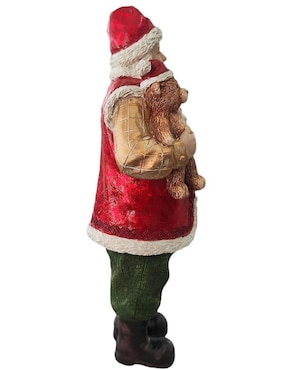Figura decorativa de santa claus Running de resina