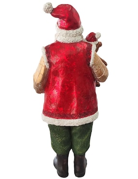 Figura decorativa de santa claus Running de resina