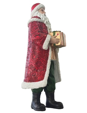 Figura decorativa de santa claus Running de resina