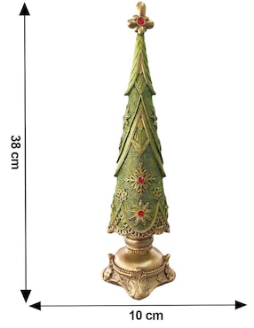 Figura decorativa de pino Running de resina