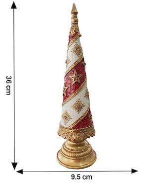 Figura decorativa de pino Running de resina
