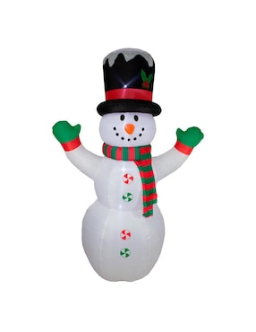 Inflable decorativo forma de muñeco de nieve Imar