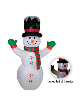 Inflable decorativo forma de muñeco de nieve Imar