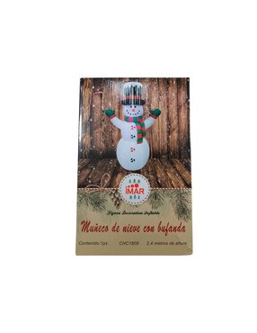 Inflable decorativo forma de muñeco de nieve Imar