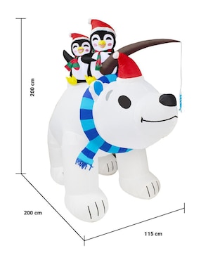 Inflable decorativo forma de oso Imar