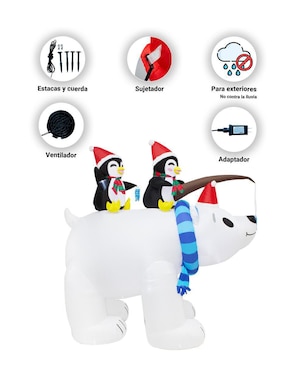 Inflable decorativo forma de oso Imar