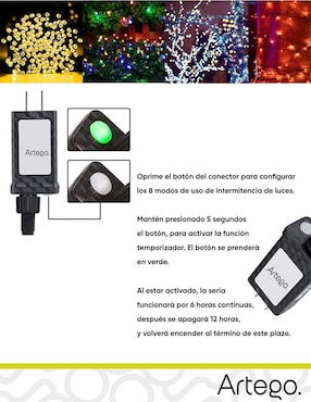 Serie LED Artego con 200 focos