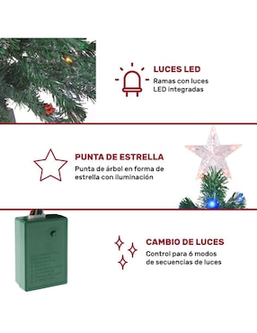 Árbol de navidad Jardimex con 200 luces