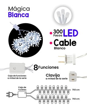 Serie LED Navi Colors L573078 con 300 focos