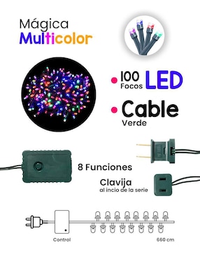 Serie LED Navi Colors L562273 con 100 focos