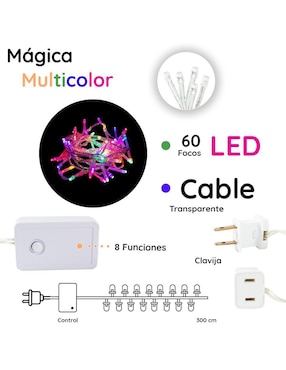 Serie LED Navi Colors L554435 con 60 focos