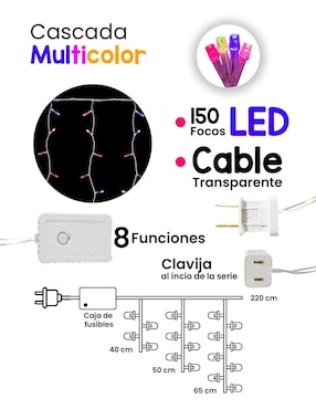 Cascada de luz LED Navi Colors Cascada L573071 con 150 focos