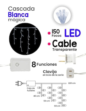 Cascada de luz LED Navi Colors Cascada L573072 con 150 focos