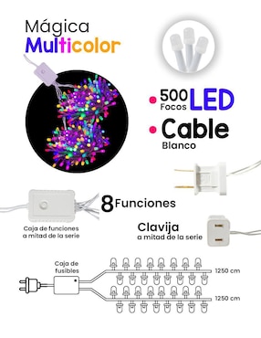Serie LED Navi Colors L564005 con 500 focos