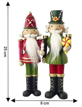 Figura decorativa de cascanueces Running Decora de resina