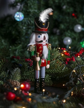 Figura decorativa de cascanueces Running Decora de madera
