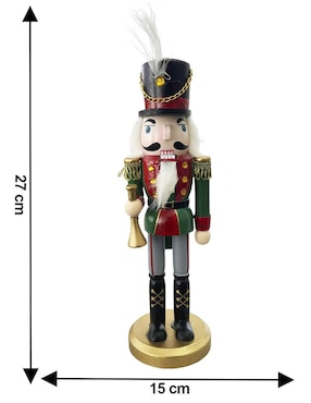 Figura decorativa de cascanueces Running Decora de madera