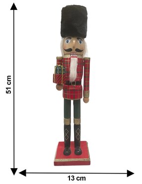 Figura decorativa de cascanueces Running Decora de madera