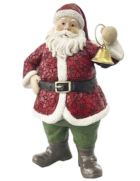 Figura decorativa de santa claus Running Decora de resina