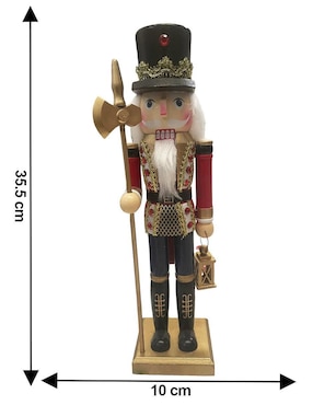Figura decorativa de cascanueces Running Decora de madera
