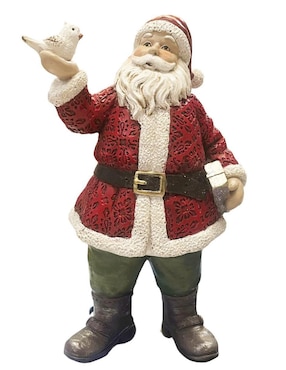 Figura decorativa de santa claus Running Decora de resina