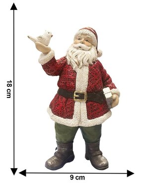 Figura decorativa de santa claus Running Decora de resina