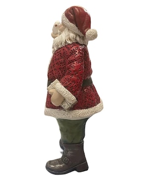 Figura decorativa de santa claus Running Decora de resina