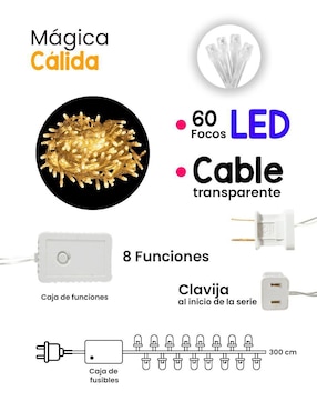 Serie mini led LED Navi Colors L564026 con 60 focos