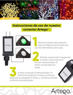 Serie LED Artego con 100 focos