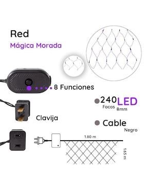 Serie red LED Navi Colors L562267 con 220 focos