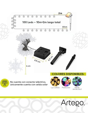 Serie LED Artego con 100 focos