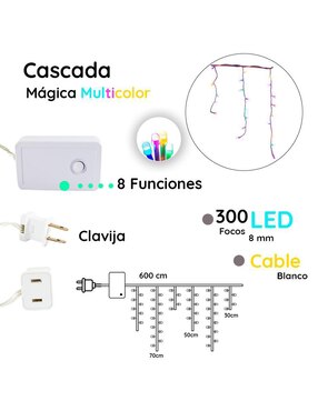 Serie LED Navi Colors Cascada L562368 con 300 focos
