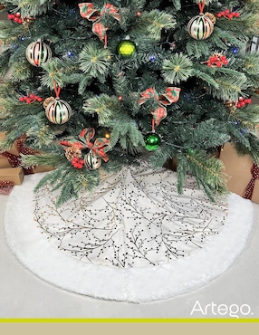 Pie de árbol Artego estampado navideño