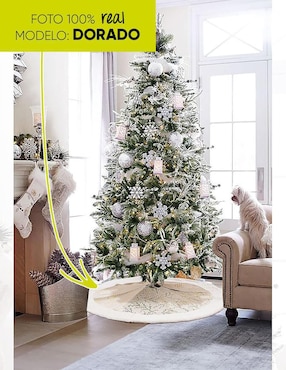 Pie de árbol Artego estampado navideño