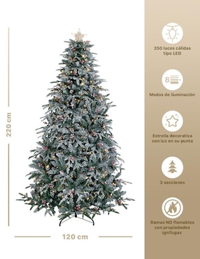 Árbol de navidad Esquimal con 350 luces