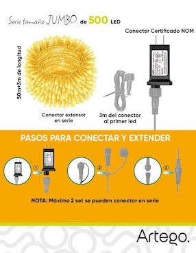 Serie LED Artego AMA500 con 500 focos