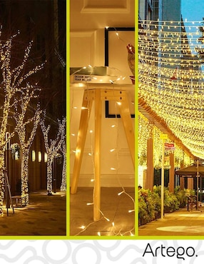 Serie LED Artego DORADATR con 200 focos