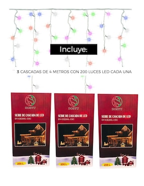 Set luces led Dosyu Technology con 200 focos