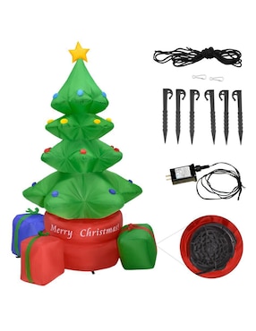Inflable decorativo forma de árbol de navidad Houzer