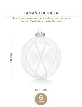 Set esfera Esquimal Cristal con 6 piezas