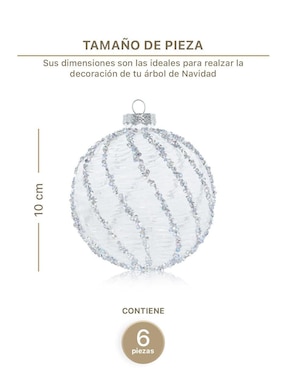 Set esfera Esquimal Cristal con 6 piezas