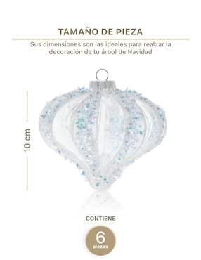 Set esfera Esquimal Cristal con 6 piezas
